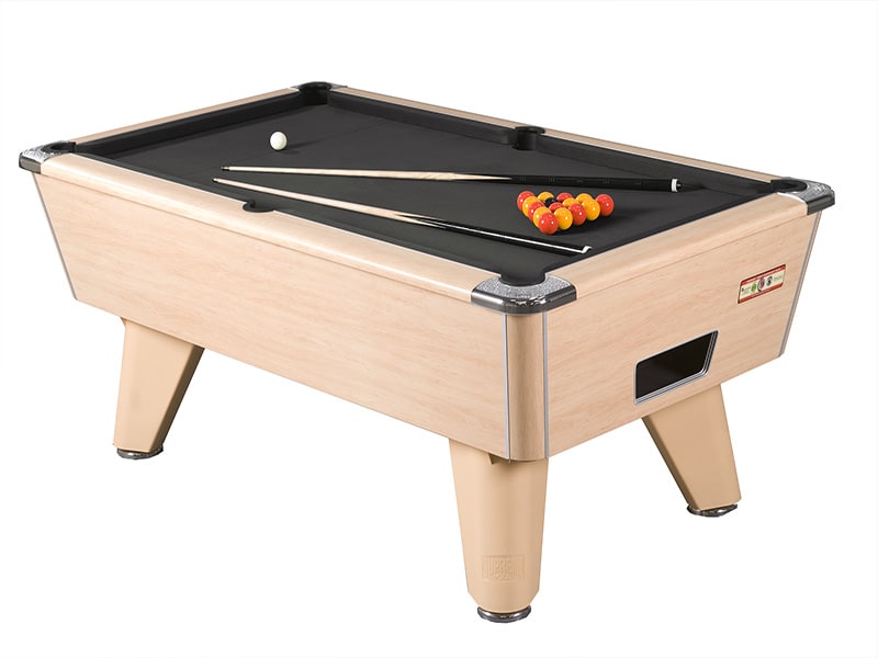 Supreme Winner Beech Pool Table with Black Cloth